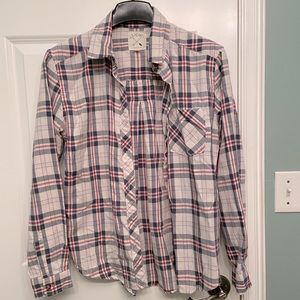 Flannel long sleeve button up